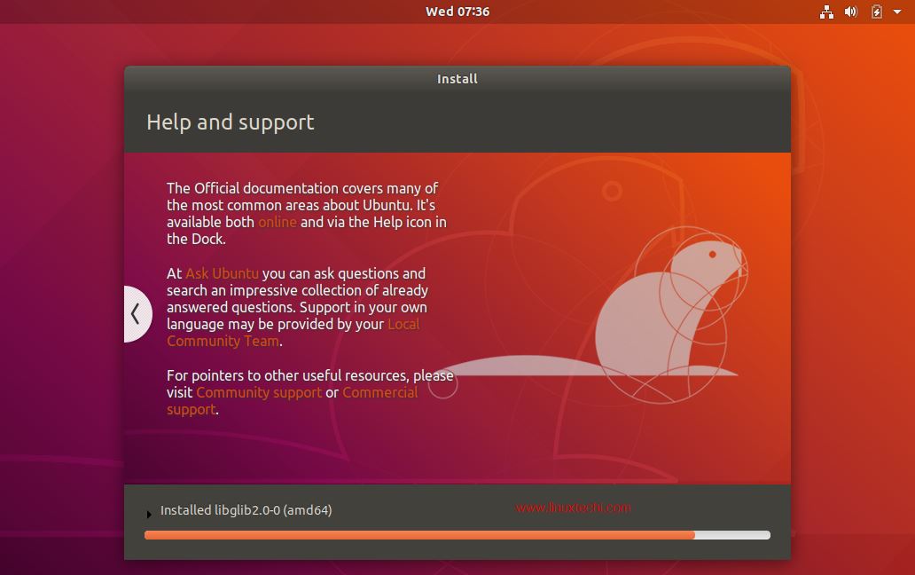 ubuntu 18.04 after the install